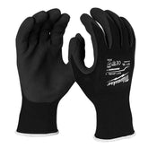 Large Black Nitrile Level 1 Cut Resistant Dipped Work Gloves